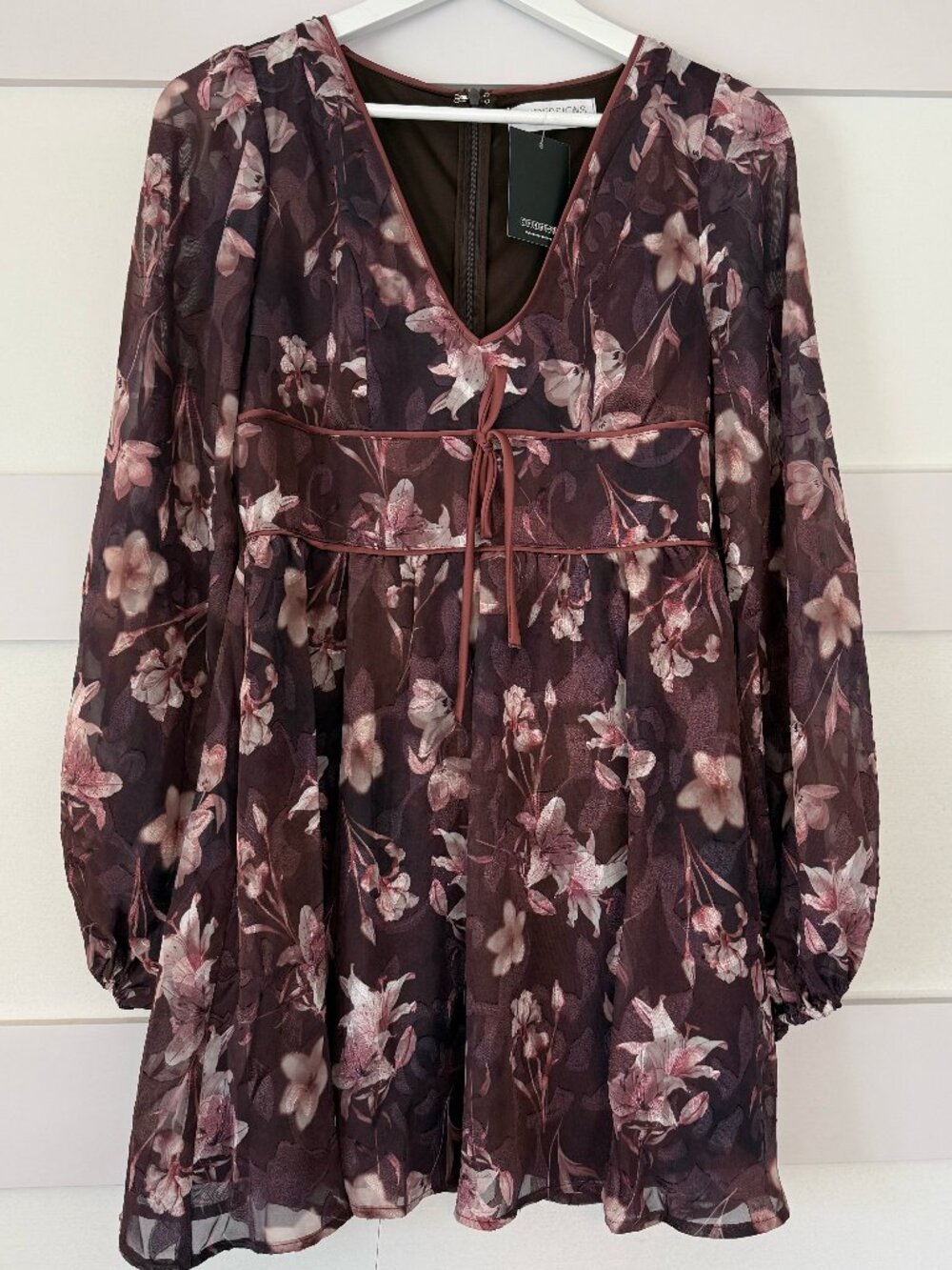 Impressions, Medium, Plum Cocktail Dress